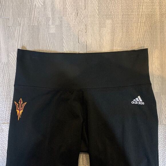 Adidas Legging Womens M Medium Climalite Arizona State Sun Devils Fitted Crop - Picture 5 of 14